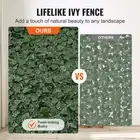 Artificial Ivy Privacy Fence 59x98 in Green Wall Screen Faux Hedges for Garden