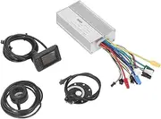 EBike Conversion Kit, 36V 48V 1000W Brushless Controller, Mini LCD S866 Display Brushless Controller Kit, with M3 Display Thumb Throttle for ElectricBicycle Scooter Mountain BIK