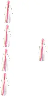 OHPHCALL Helmet Streamers Decorate Electric Bike Teenager Bike Streamers Scooter Ribbon Bike Accessory Handlebar Ribbon Bike Grips Ribbon Bike Tassels Girl Bike Colorful Decor Plastic