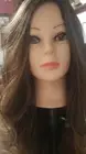 Human Hair Feel 26" Heat Resistant Ombre Wig Brown/ Light Brown