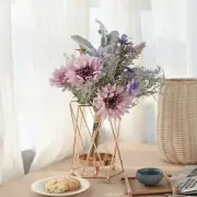 Artificial Daisy Orchid and Pine Branch Bouquet Arrangement
