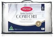 Tontine Hotel Luxury Comfort Pillow - High & Firm, Superior Support, Soft Touch Striped Cover, Anti Microbial Protection, Machine Washable, Australian Made Pillow