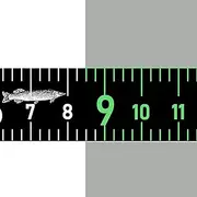 51 Inch Fishing Ruler for Boat Waterproof Fishing Measuring Tape Black Self Adhesive Reflective Boat Ruler Sticker Glow Tape in The Dark