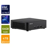 [RNUC14RVKU500000I-A9] NUC 14 Pro Mini PC, Intel Core Ultra 5, 64GB RAM, 4TB NVMe SSD, Slim Kit