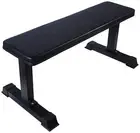 Flat Weight Workout Exercise Bench - 41 x 20 x 11 Inches, Black