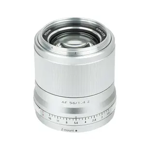 【199超取免運】[享樂攝影]【Viltrox唯卓仕 56mm F1.4 Nikon Z 大光圈鏡頭】銀色 Z-Mount APS-C STM 半畫幅 自動對焦 定焦鏡 ZFC Z50 Z5 Z6 Z7【全壘打★APP下單跨店最高20%點數回饋!!】