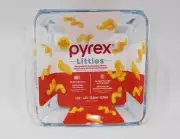 ❤️ PYREX LITTLES 18-oz Square Single-Serve Glass BAKEWARE **Toaster Oven Size