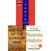 Way of the Superior Man, Laws Of Power, Atomic Habits 3 Books Collection Set