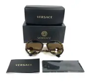 Versace Sunglasses MOD.4413 108/13 Havana Geometric Frames Brown Gradient Lenses