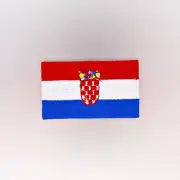 Croatia Flag Patch — Iron On Badge Embroidered Motif — Croatian World Europe