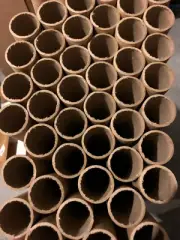 50 Count - Kraft Mailing Tubes Craft NO END CAPS 1.5" x 20" 0.06" thick US Made