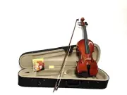 Caraya 1/4 size Violin Set + Foam Case, Bow, Rosin, Spare Strings - MV00114