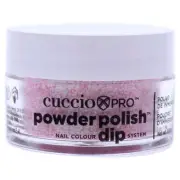 Pro Powder Polish Nail Colour Dip System - Soft Pink Glitter by Cuccio Colour...