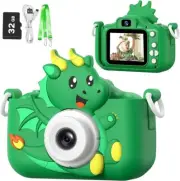 Goopow Kids Camera Toys for 3-8 Year Old Girls Boys Green Monster