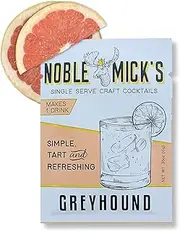 Noble Mick's Passion Fruit Margarita Drink Mix, Bundle of 6 Packets, 45 Cal, Made in USA, Single Serve Craft Cocktails, Net Wt 0.42 oz Per Packet (Greyhound)
