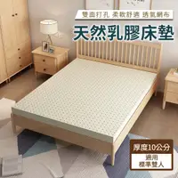 在飛比找PChome24h購物優惠-【HABABY】天然乳膠床墊 標準雙人床 厚度10公分(天然