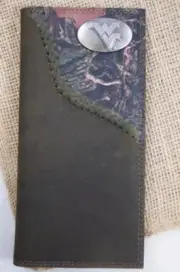 ZEP-PRO West Virginia Roper Leather Fence Row Camo Wallet FREE Gift Bag