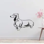 Dachshund Dog Removable Vinyl Decal Matte Finish Home Decor for Indoor Walls