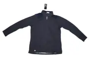 Adidas Golf Heathered Quarter Zip Pullover Long Sleeve Navy Blue Womens XL