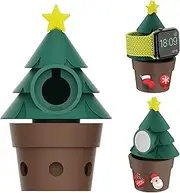 Potted Plant Charger Stand Compatible with Apple Watch Series Ultra 2, Ultra, 9, 8, SE2, 7, 6, SE, 5, 4, 3, 2, 1 (49mm,45mm,44mm,42mm,41mm,40mm,38mm),Silicone, Watch Charger Dock(Christmas Tree)