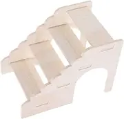ibasenice Wooden Hamster Ladder Durable Climbing for Animals Safe Natural Material for Hamster Cage Decoration and Training Multipurpose Fun for Rats and Chinchillas