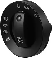 FUNOMOCYA Auto Headlight Fog Lamp Control Switch Panel for Durable Manual Light Control with Precise Headlight and Fog Light Functionality