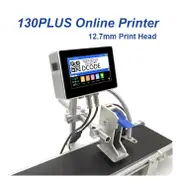 130PLUS Industrial Online Inkjet Printer 12.7/25.4mm Nozzle with 4.3inch Screen QR Barcode Batch Number Logo Date Printer 12.7mm without ink