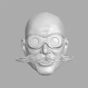 Dr Eggman Jim Carrey Sonic movie v1 custom head Marvel Legends & other figures