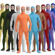 Zentai Suits Skin Suit Full Body Suit Carnival Costume Full Body Suit Men's Women's Sex Solid Colored Spandex Lycra Costume for Halloween Adults'