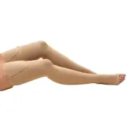 Truform Anti-Embolism Thigh Length Stockings Open Toe: 18 mmHg S BEIGE