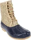 Sugar Women's Skylar Insulated Snow Duck Boots Color Gold Glitter/Navy Size 9