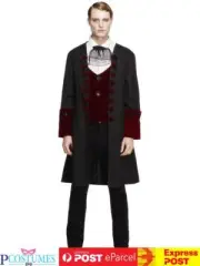 Fever Gothic Vamp Vampire Dark Dracula Halloween Horror Mens Fancy Costume