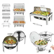 VEVOR Chafing Dish Set Full-Size 8Qt Pan Frame Fuel Holder