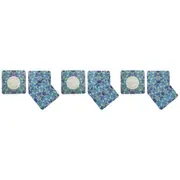 3x 4pc LVD MDF/Cork Drink Coaster Mat/Pad Table Protector 10x10cm Morris Floral