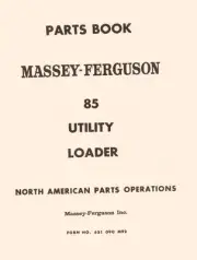 MASSEY FERGUSON MF 85 MF85 Utility Loader Parts Manual