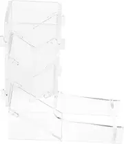 MOLUCKFU Portable Dice Tower Tray for Board Game Rotating Dice Tower Storage Acrylic Compact Design