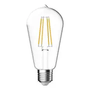 ST64 LED Filament Globe ES 240V 7.5W Clear Glass 2700K - 65936
