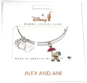 JIMINY CRICKET Disney Park Authentic Alex Ani Bracelet Umbrella Wish Upon a Star