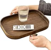 Ranana Sofa Armrest Clip Table Tray | Foldable Wooden Couch Armrest Tray Organizer,Sofa Table With Clip-On Tray For Laptop Table, TV Table, and Side Table