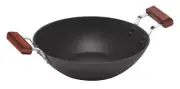 Futura Nonstick 2.5 Ltr 26 cm Deep Wok Pan Induction Friendly IND25 By Hawkins