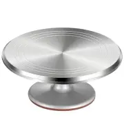 Aluminium Alloy Rotating Cake Turntable 12'' Revolving Cake Stand with Non-sl...