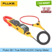 Fluke 381 Remote True RMS AC/DC Clamp Meter Measure Voltage, Resistance, Current