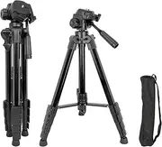 Nuroum Tripod, 45-130cm Height Adjustable Webcam Stand Mount for C40, C46, V21, V21-AF, V403, Lightweight Nonslip Mount Tripod Stand w/Bag and 1/4’’ Thread for Camera/Projector/Smartphone/Flashlight