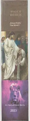 2023 The Holy Bible Jesus Heals The Blind fom old school Book marks sure Buy now