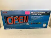 Pro-Lite multi color LED Neon Store Window Open Sign new