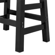 Alaterre Furniture Pomona Wood 20"H Barstool with Metal Legs