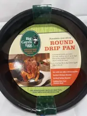 Big Green Egg Roasting And Drip Pan Round NEW