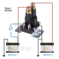 在飛比找蝦皮購物優惠-大電流繼電器 500A 12V/24V 雙電池啟動繼電器大電