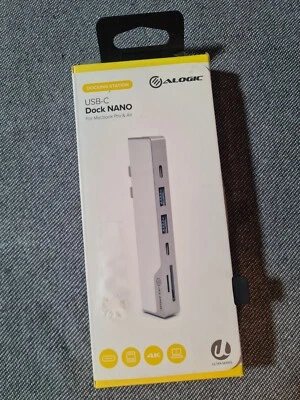 ALOGIC USB-C DOCK NANO DOCKING STATION FOR MACBOOK PRO & AIR - SPACE GREY - NEW