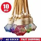 10Pcs Car Air Freshener Diffuser Empty Glass Bottle Hanging Perfume Ornament
